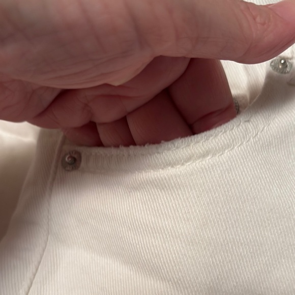 Zara White Distressed Jeans Loose Fit - Picture 4 of 14